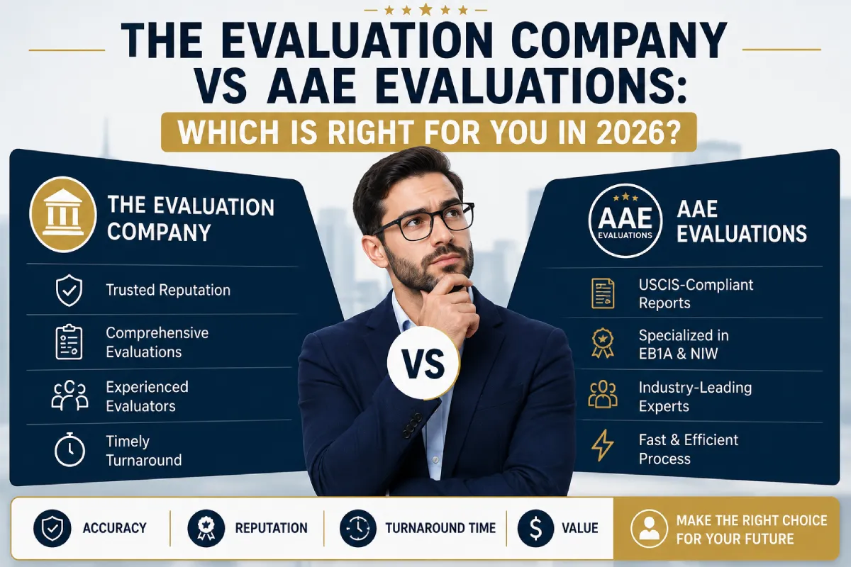 The Evaluation Company vs AAE Evaluations
