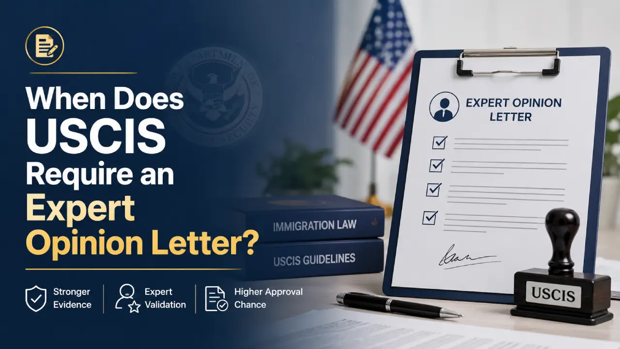 When Does USCIS Require an Expert Opinion Letter?