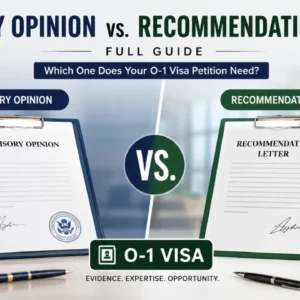 Advisory Opinion vs. Recommendation Letter for O-1 Visa