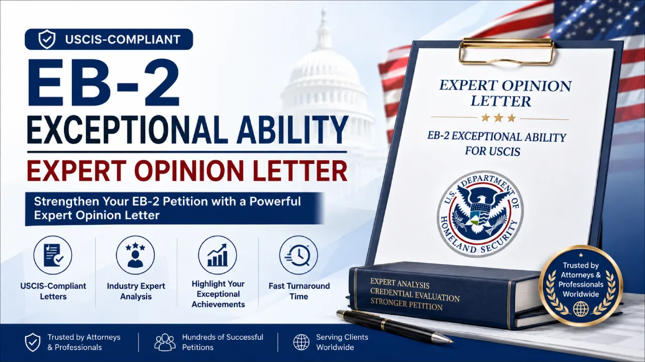 EB-2 Exceptional Ability Expert Opinion Letter