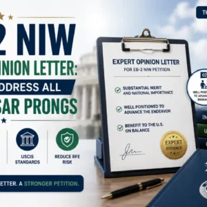 EB-2 NIW Expert Opinion Letter: Addressing All 3 Dhanasar Prongs