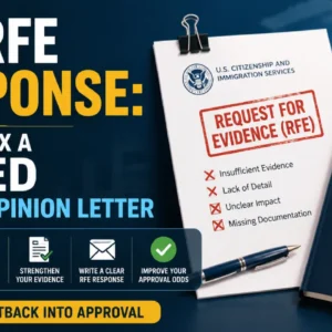 O-1 RFE Response