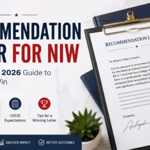 Recommendation Letter for NIW