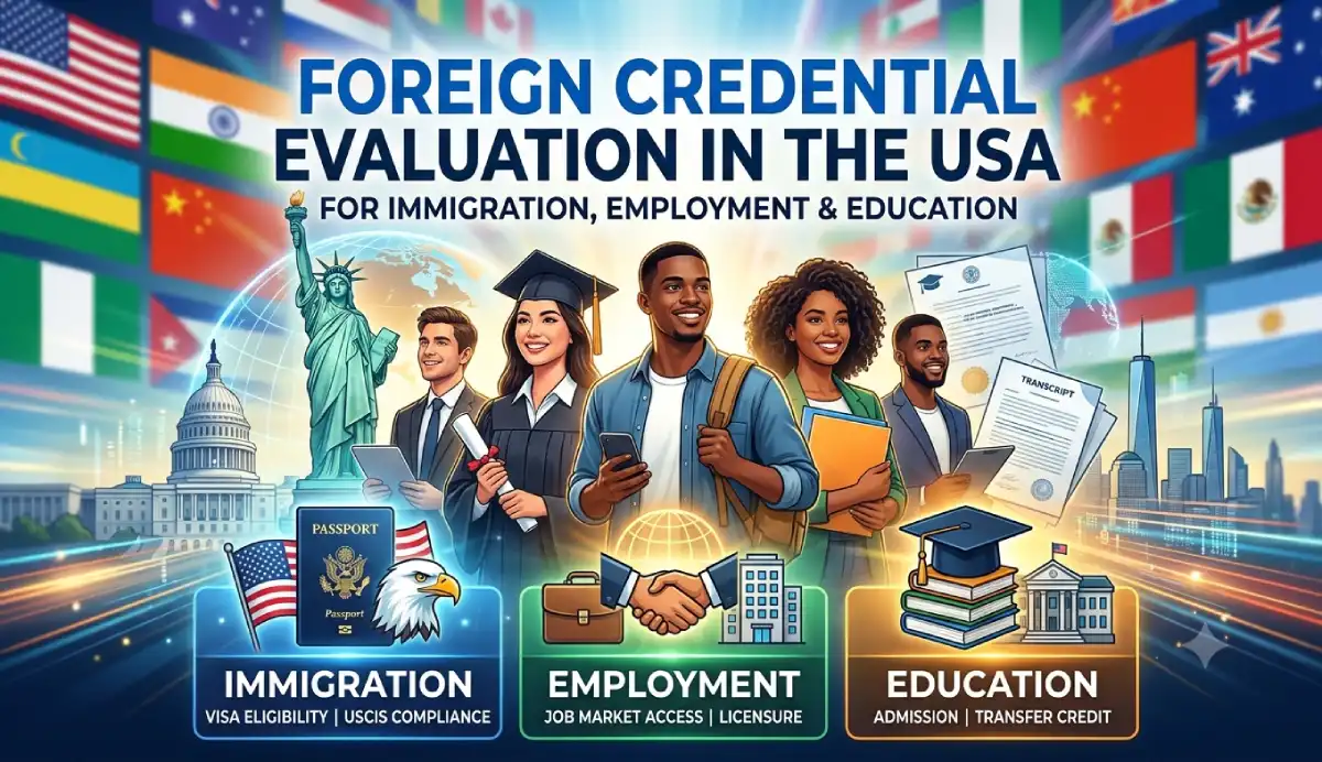 Foreign Credential Evaluation in the USA: For Immigration, Employment & Education Foreign credential evaluation USA